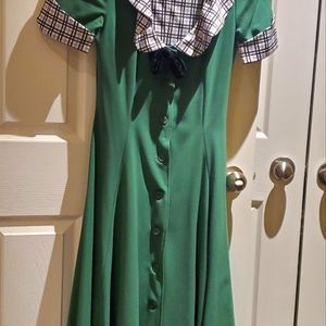 Ann Miller Inspired Vintage Green Dress